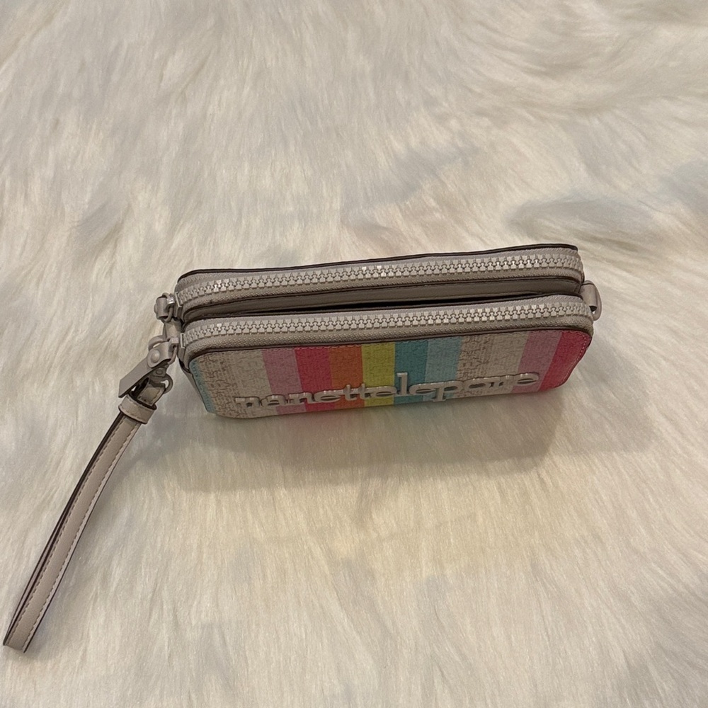 Nanette Lepore Multicolor Striped Wristlet - Picture 2 of 3